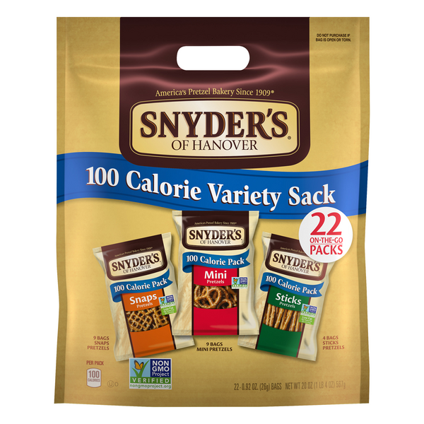 Save on Snyder's of Hanover 100 Calorie Pack Pretzels Variety Pack 22