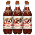 A&W Zero Sugar Root Beer Soda Caffeine Free - 6 pk