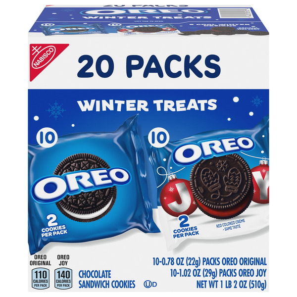 OREO Winter Treats Holiday Cookies Variety Pack - 20 ct