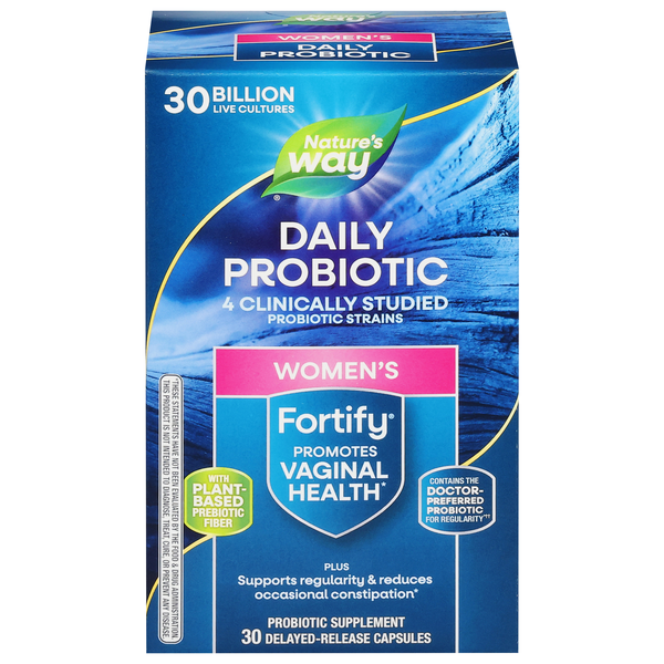 Nature's Way Fortify Women's Probiotic + Prebiotics Everyday Care Capsules