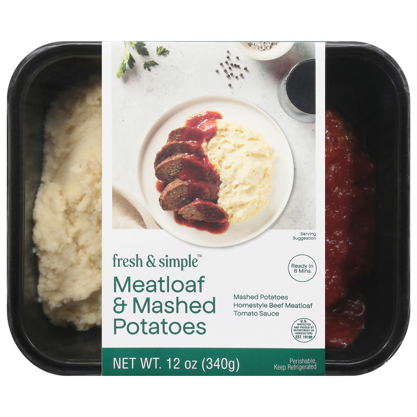 Fresh & Simple Meatloaf & Mashed Potatoes Refrigerated
