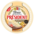 President Soft Ripened Triple Creme Brie Cheese Wheel