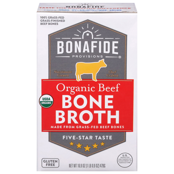 Bonafide Provisions Organic Gluten Free Grass-Fed Beef Bone Broth