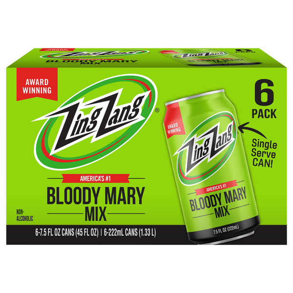 Zing Zang Bloody Mary Mix Non-Alcoholic - 6 pk