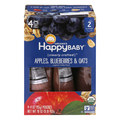 Happy Baby Organics 2 Baby Food Apples Blueberries & Oats - 4 ct