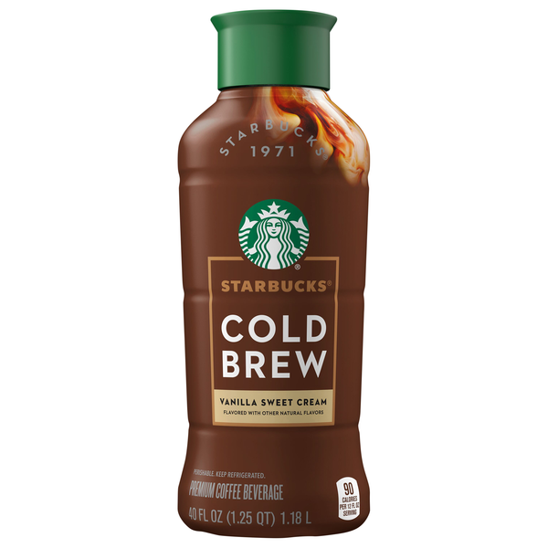 Starbucks Vanilla Sweet Cream Cold Brew Premium Coffee Beverage