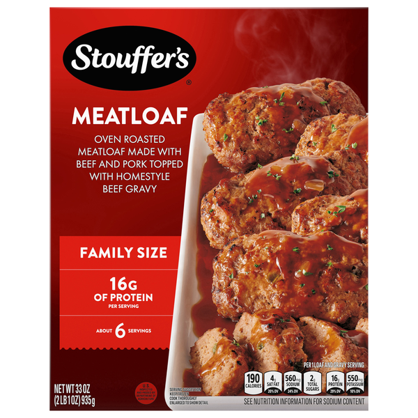 Stouffer's Meatloaf Family Size Frozen Meal