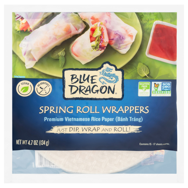 Blue Dragon Spring Roll Wrappers (Rice Paper)