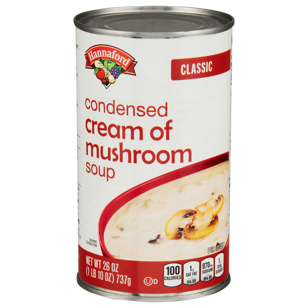 Hannaford Condensed Classic Cream of Mushroom Soup