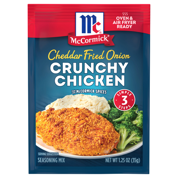 McCormick Cheddar Fried Onion Crunchy Chicken Seasoning Mix Packet