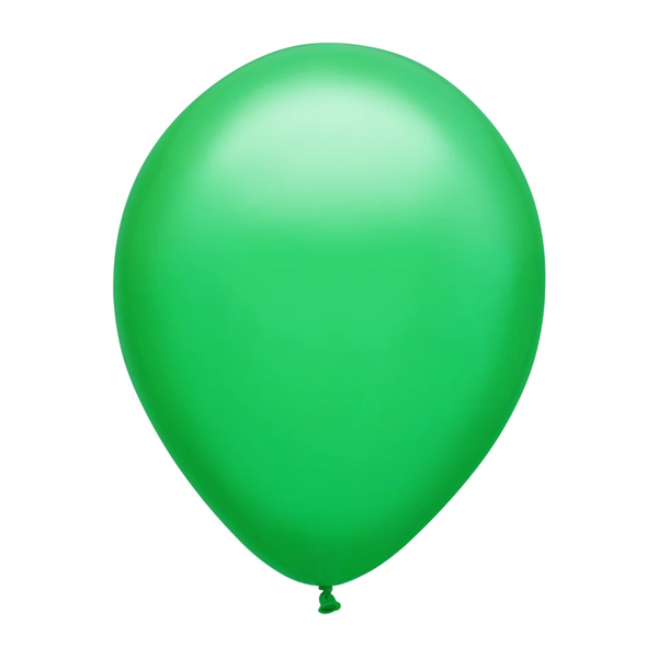 Green 11 Inch Latex Helium-Filled Balloon