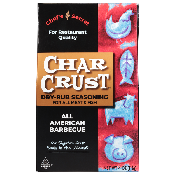 Chef's Secret Char Crust All American Barbecue Dry-Rub Seasoning