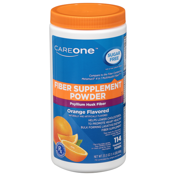 CareOne Fiber Supplement Powder Sugar Free Orange