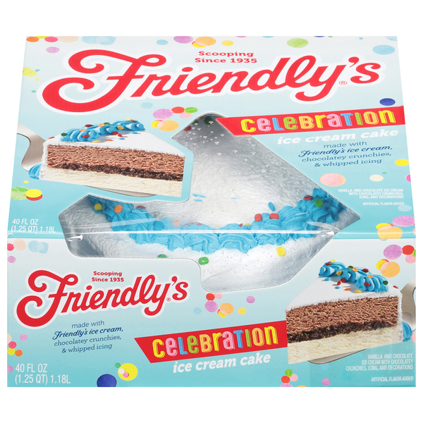 Friendly's Celebration Vanilla & Chocolate Ice Cream Cake Frozen