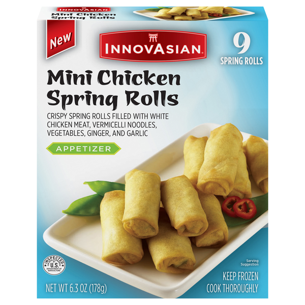InnovAsian Mini Chicken Spring Rolls - 9 ct Frozen