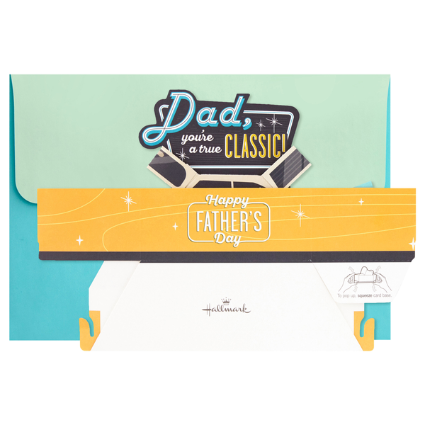 Hallmark Signature Paper Wonder Pop Up Father's Day Card (Classic Car)