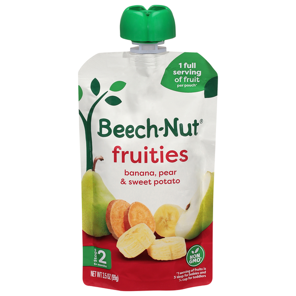 Beech-Nut Fruities Stage 2 Baby Food Banana Pear & Sweet Potato