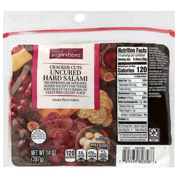 Taste of Inspirations Cracker Cuts Hard Salami Mini Slices