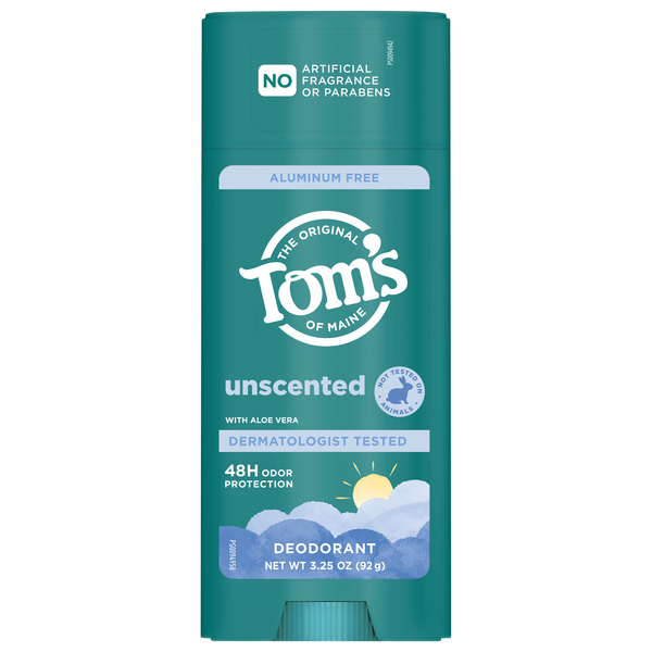 Tom's of Maine Aluminum Free Unscented Deodorant
