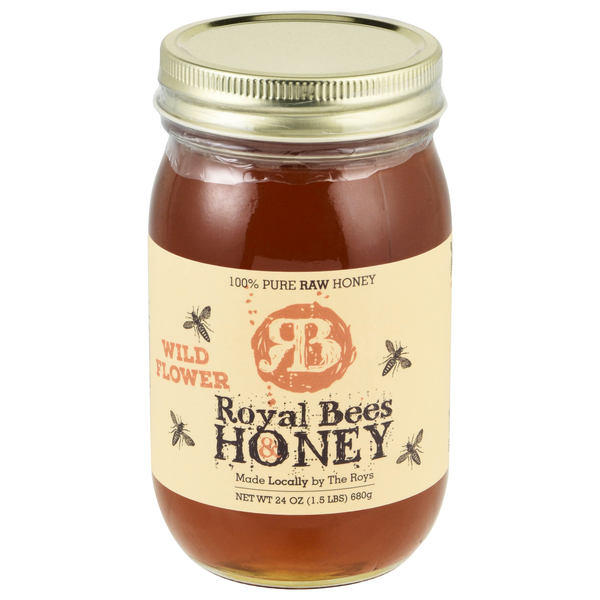Royal Bees & Honey 100% Pure Raw Wild Flower Honey