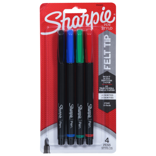 Sharpie Felt Tip Pens Assorted 0.4mm