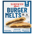 Sandwich Bros. Burger Melts Pita Sandwiches - 6 ct Frozen