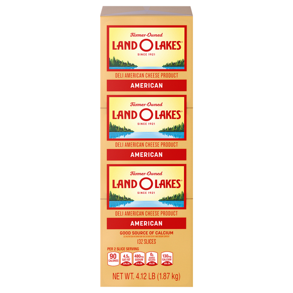 Land O Lakes Pre-Sliced Yellow Deli American Cheese Product - 132 ct