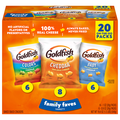 Pepperidge Farm Goldfish Crackers Family Faves Variety Packs - 20 ct