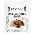 Mateo's 25% Less Sodium Taco Seasoning Mix Packet