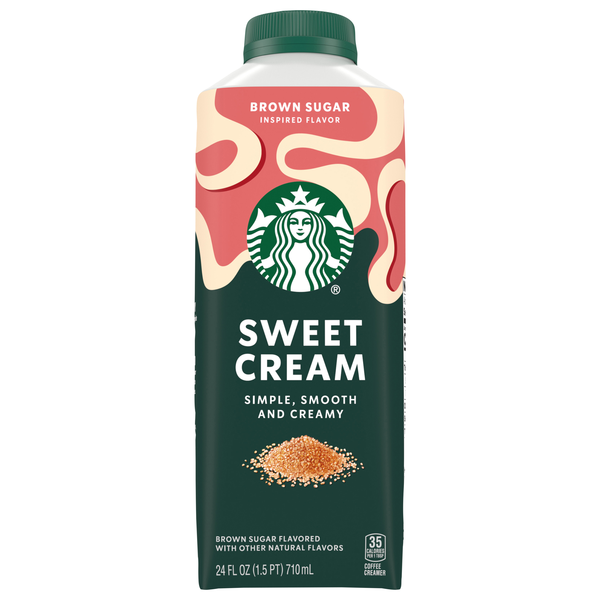 Starbucks Sweet Cream Brown Sugar Flavored Coffee Creamer