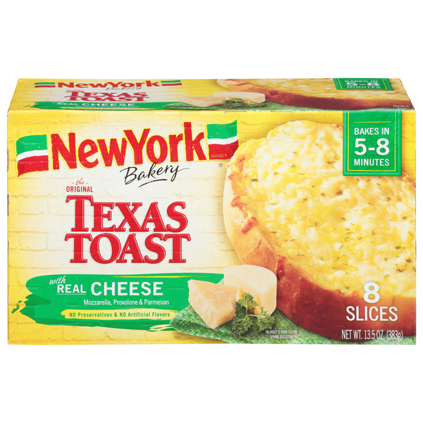 Save on New York Texas Toast Cheese Frozen 8 ct Order Online Delivery