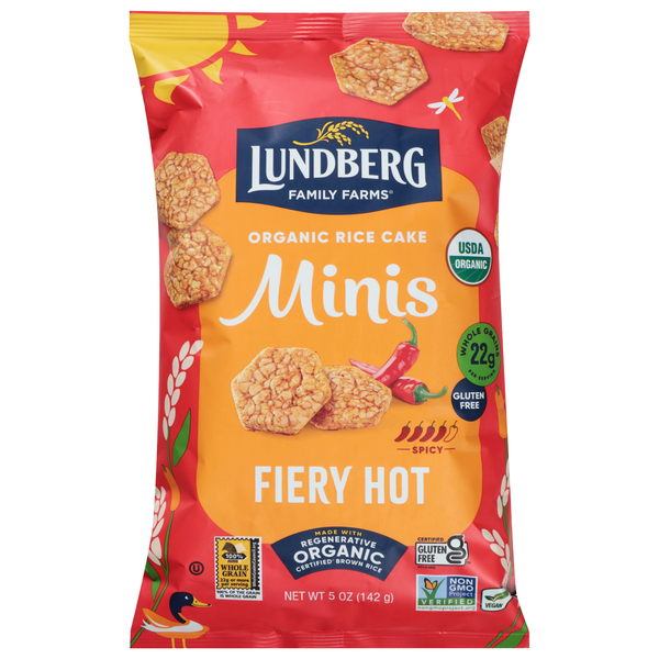 Lundberg Family Farms Organic Minis Fiery Hot Rice Cake