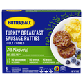Butterball Fully Cooked Natural Turkey Breakfast Sausage Patties - 8 ct