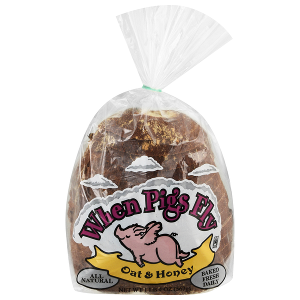 When Pigs Fly Natural Oat & Honey Sliced Bread Loaf