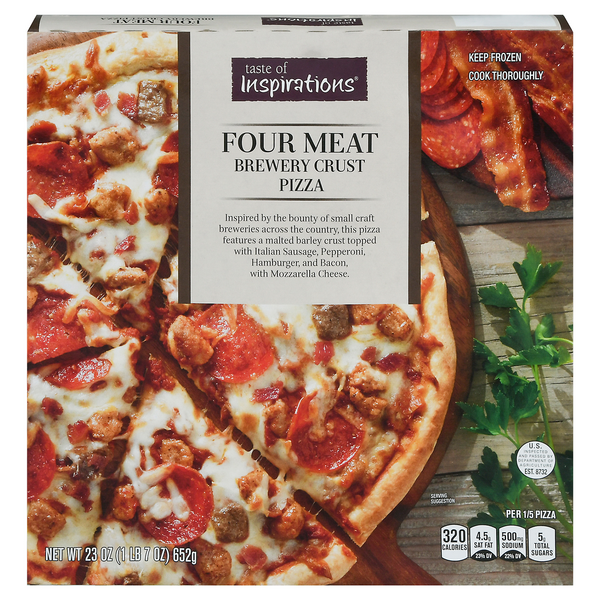 Taste of Inspirations Brewery Crust Four Meat Pizza Frozen