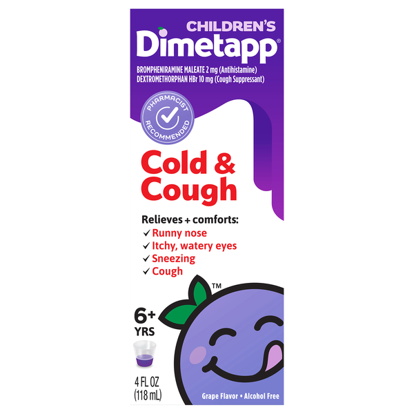 Dimetapp Children's Cold & Cough Grape Flavor Liquid