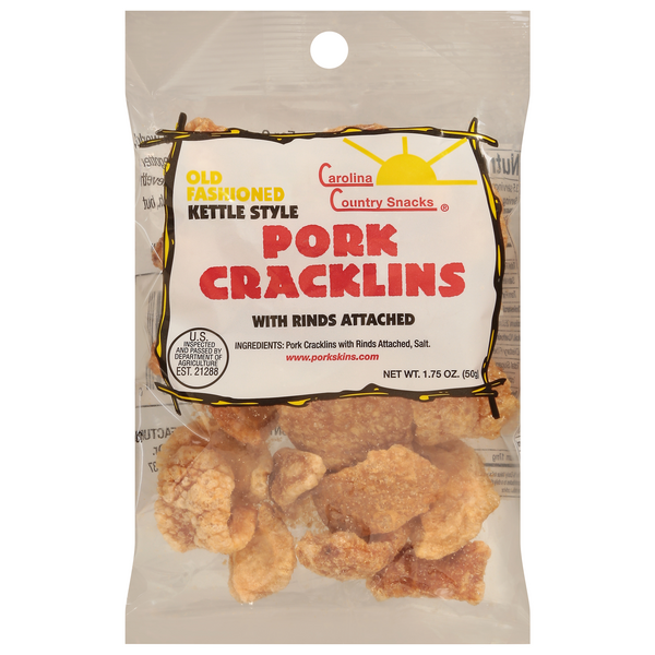 Save on Carolina Country Snacks Kettle Style Pork Cracklins with Rinds