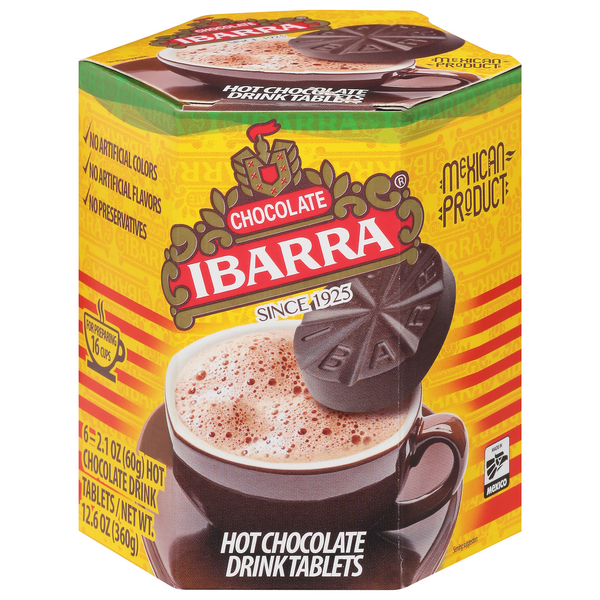 Ibarra Hot Chocolate Drink Tablets - 6 ct