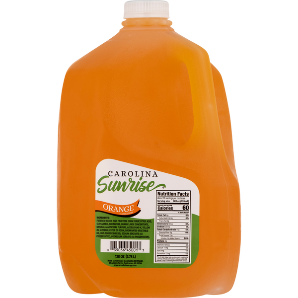 Carolina Sunrise Flavored Drink Orange
