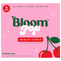 ヘルニア BLOOM Bloom Pop Shirley Temple Prebiotic Soda - 4 pk | Giant Food