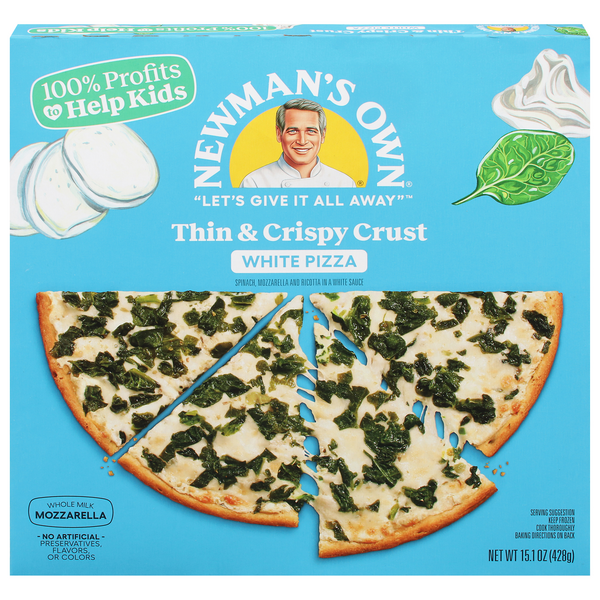 Save on Newman's Own Thin & Crispy Crust White Pizza with Spinach Order