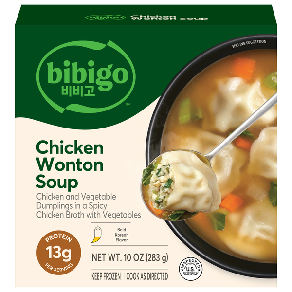 Bibigo 13g Protein Chicken Wonton Soup Frozen