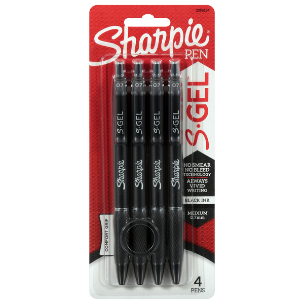 Sharpie S-Gel Medium Black Pens (0.7 mm)