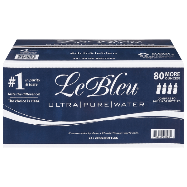 Le Bleu Ultra Pure Steam Distilled Water - 24 pk