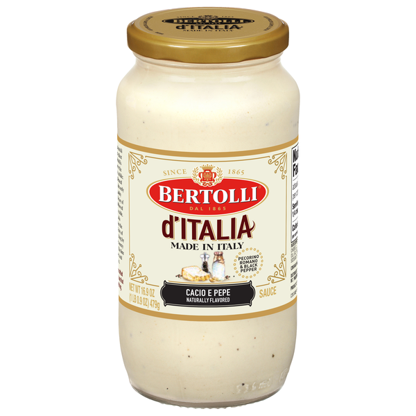 Bertolli d'Italia Cacio e Pepe Pasta Sauce