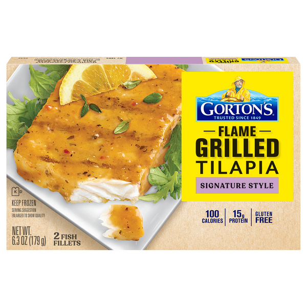 Save on Gorton's Flame Grilled Tilapia Fish Fillets Signature Style 2