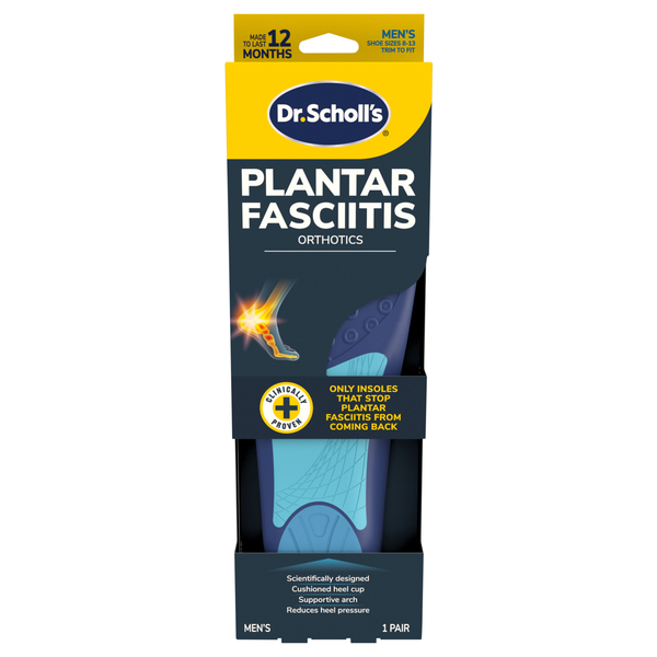 Dr. Scholl's Pain Relief Plantar Fasciitis Orthotics Men Sizes 8-13