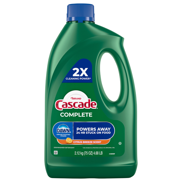 Cascade Complete Dawn Citrus Breeze Liquid Gel Dishwasher Detergent
