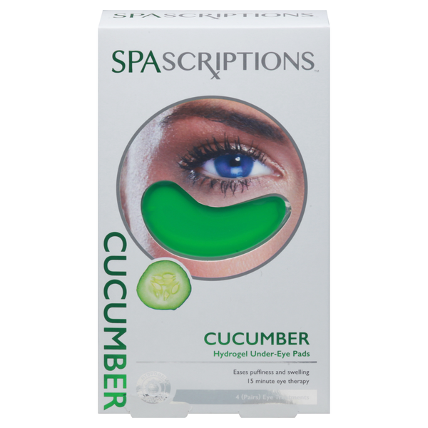 SpaScriptions Cucumber Hydrogel Under-Eye Pads