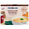 Food Lion Chicken with Dumplings Family Size Frozen Meal